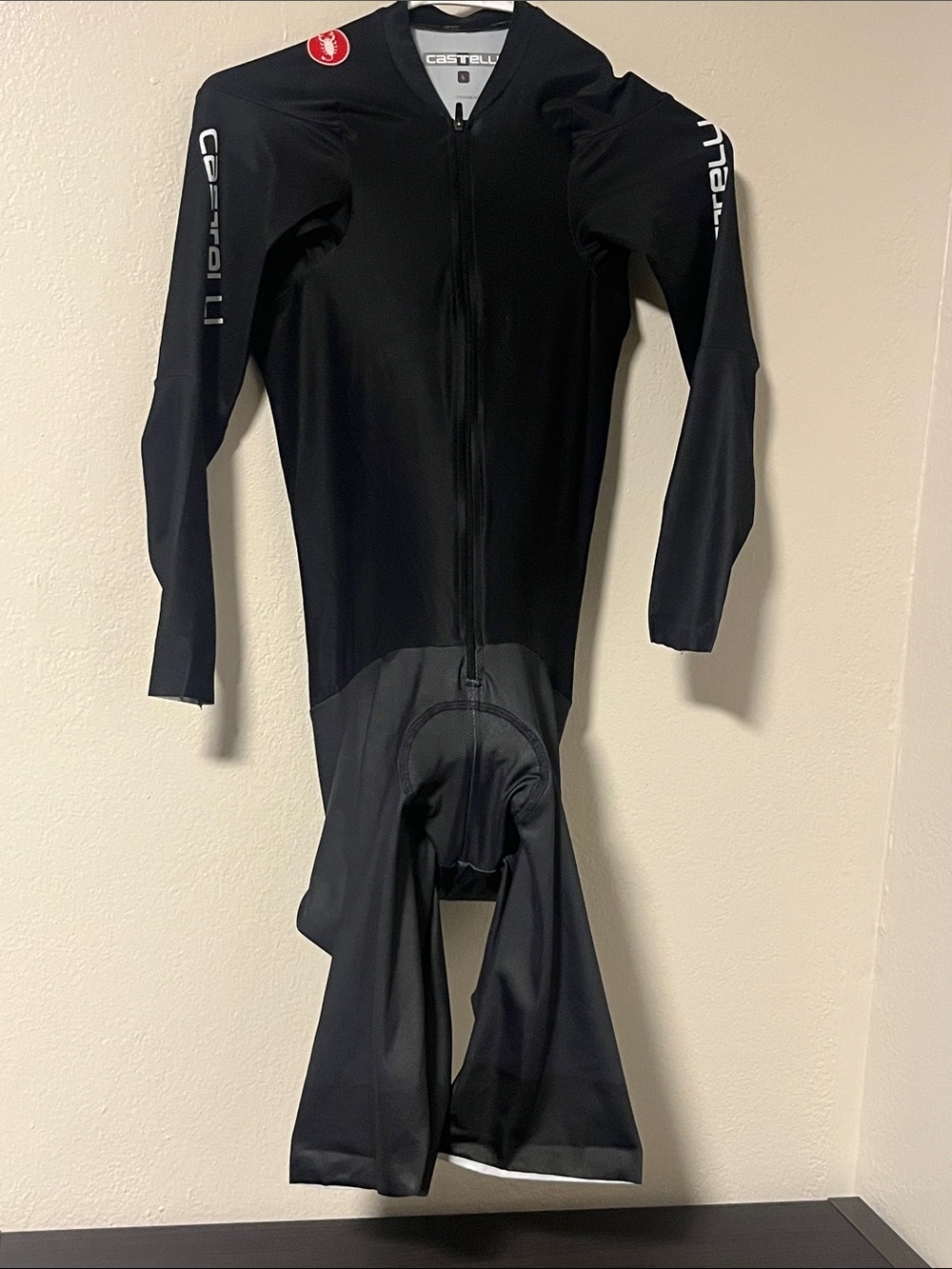 Castelli Black Long Sleeve Aero Speedsuit-Men's/Unisex-Large